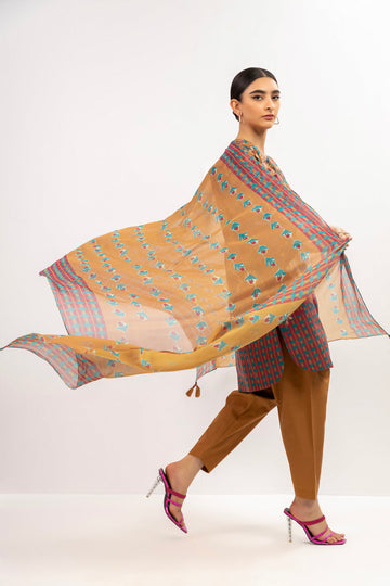 Alkaram MS-07-23-Mustard/Yellow Mid Summer Collection Online Shopping